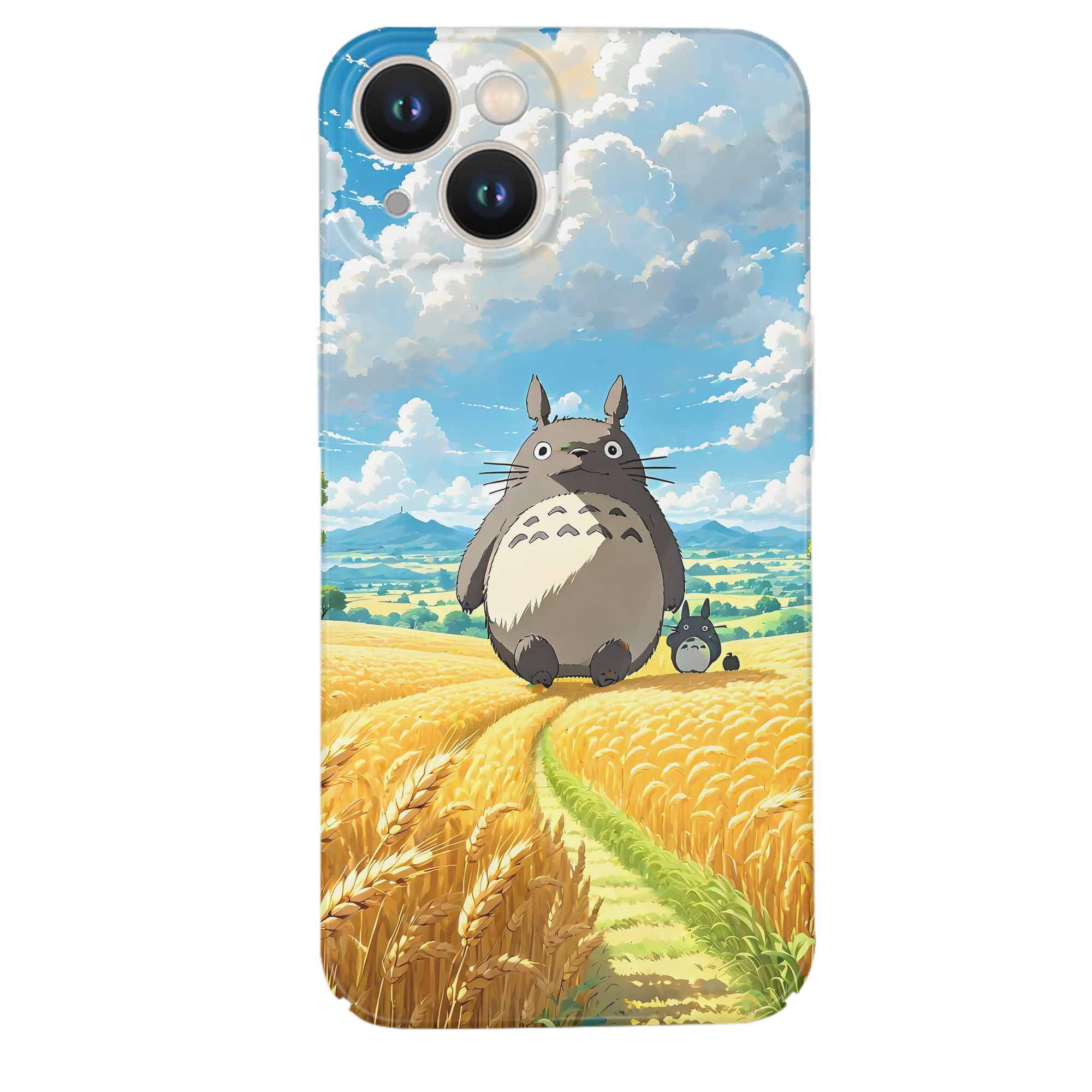 （画像用） となりのトトロ 草壁メイ 草壁サツキ My Neighbor Totoro Satsuki Kusakabe Mei Kusakabe 【iPhone 14シリーズ対応】ハードケース